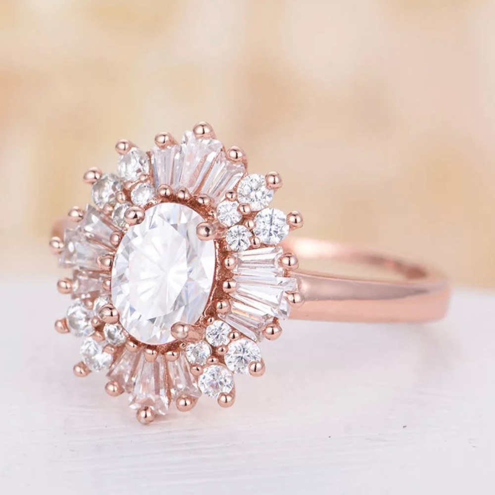 ✨SOLD OUT✨18K Rose Gold Sunflower Ring✨ - Picture 3 of 7